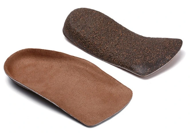 Breathable Arch Support Orthotic Cork Insole for Flat Foot
