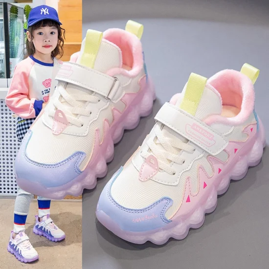 Scarpe da corsa per bambini Ragazzi Ragazze Sneakers leggere e traspiranti facili da camminare in maglia Ex